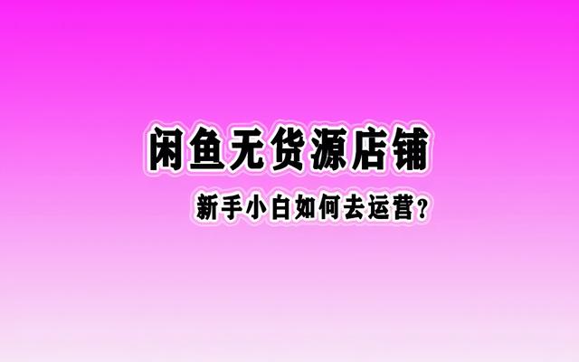 閑魚無貨源項目怎么做百家號，閑魚的無貨源賺錢應該怎么操作啊_